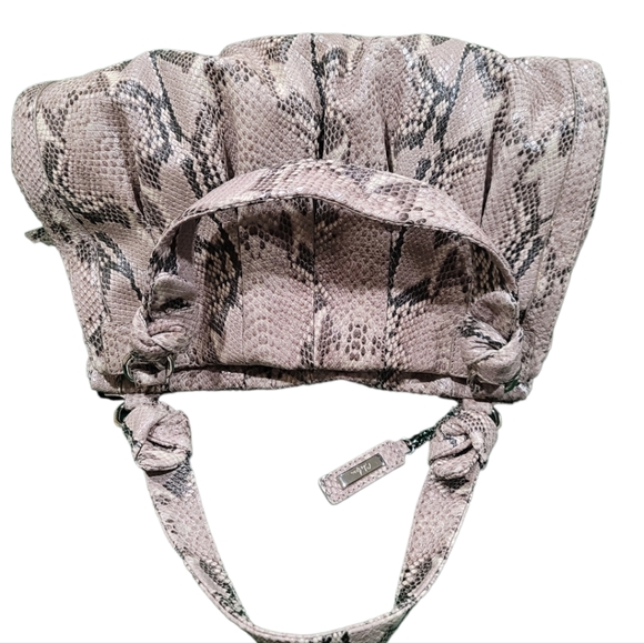 Cole Haan Snake Print Satchel - Picture 4 of 8